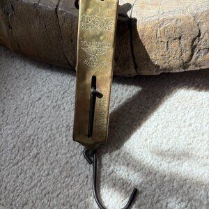 Vintage PS&W brass warranted balance 50 lbs. fishercore antique decor Americana